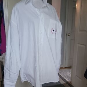 Inspired White Casual Button Down Shirt